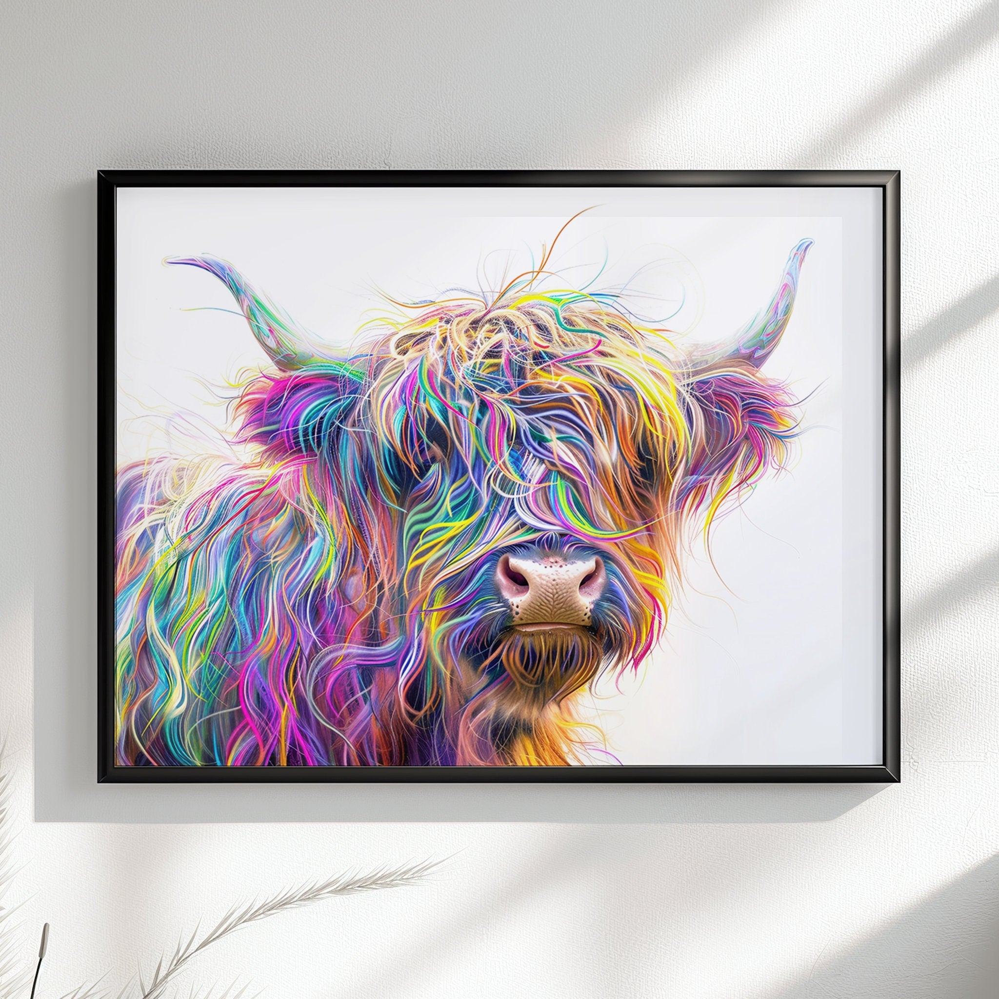 Scottish Highland Cow Canvas Prints Wall Art Wall Art