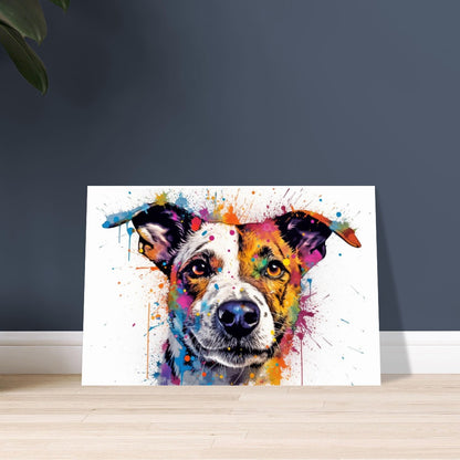 Jack Russell Terrier Poster - Colorful Watercolor Pop Art Print, Animal Wall Art Gift for Dog Lovers, Mom, Dad