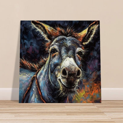 Vintage Donkey Unframed Print Oil Painting Style - Wildlife Animal Wall Art, Farm Animal, Farmer Gift - CanvasityCrafts - Free Shipping