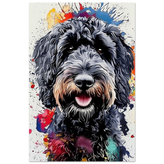 Custom Beautiful and Soulful Doodle Dog For Brenda - CanvasityCrafts - Free Shipping