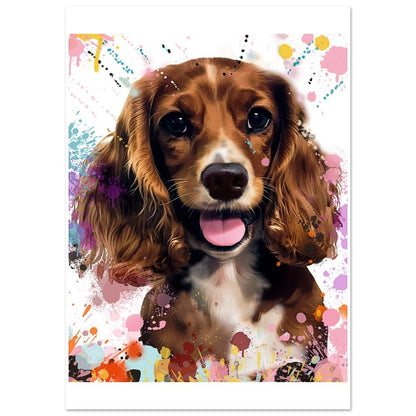 Ralph - Custom Working Cocker Spaniel - CanvasityCrafts - Free Shipping