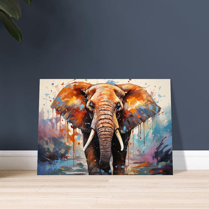 Abstract African Bull Elephant - Incredible Unframed Print - Wildlife Animal Wall Art for Nature Enthusiasts, Savanna, Safari Gift - Posters - Colourful wall art by Canvasity Crafts