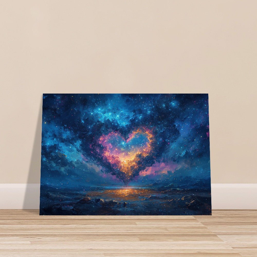 Abstract Love Written in the Stars Poster Print - Valentine's Day Gift - Matte Paper - Colourful wall art by Canvasity Crafts