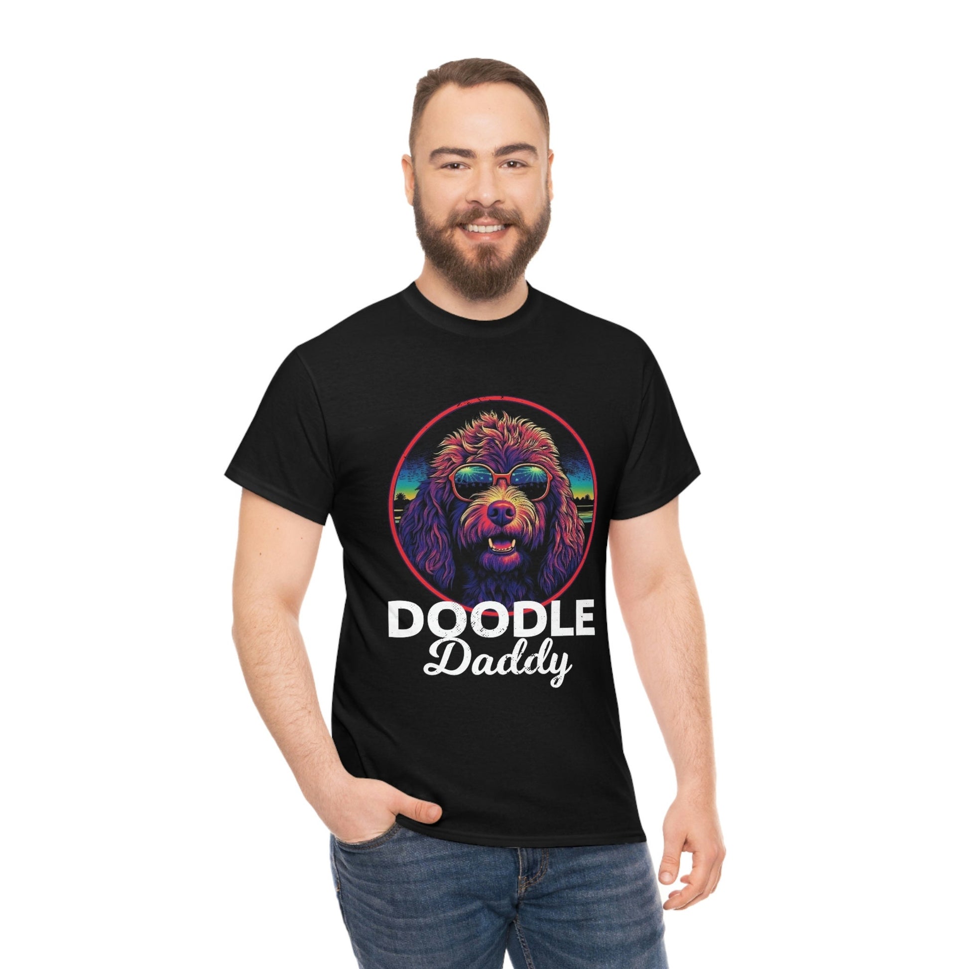 Doodle Daddy TShirt | Funny Labradoodle Dad T-Shirt | Dad Gift | Dog Gift for Father's Day | Goldendoodle Owner short sleeved shirt - CanvasityCrafts - Free Shipping