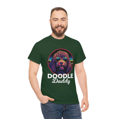 Doodle Daddy TShirt | Funny Labradoodle Dad T-Shirt | Dad Gift | Dog Gift for Father's Day | Goldendoodle Owner short sleeved shirt - CanvasityCrafts - Free Shipping