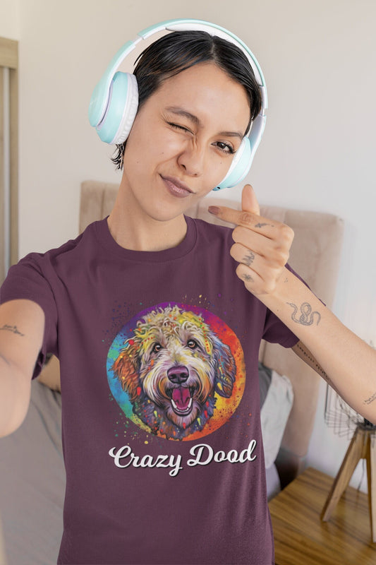 Crazy Dood TShirt - Funny Labradoodle Mom or Dad T-Shirt | Great Gift for Doodle Lovers, Mother's or Father's Day | Goldendoodle Shirt - CanvasityCrafts - Free Shipping