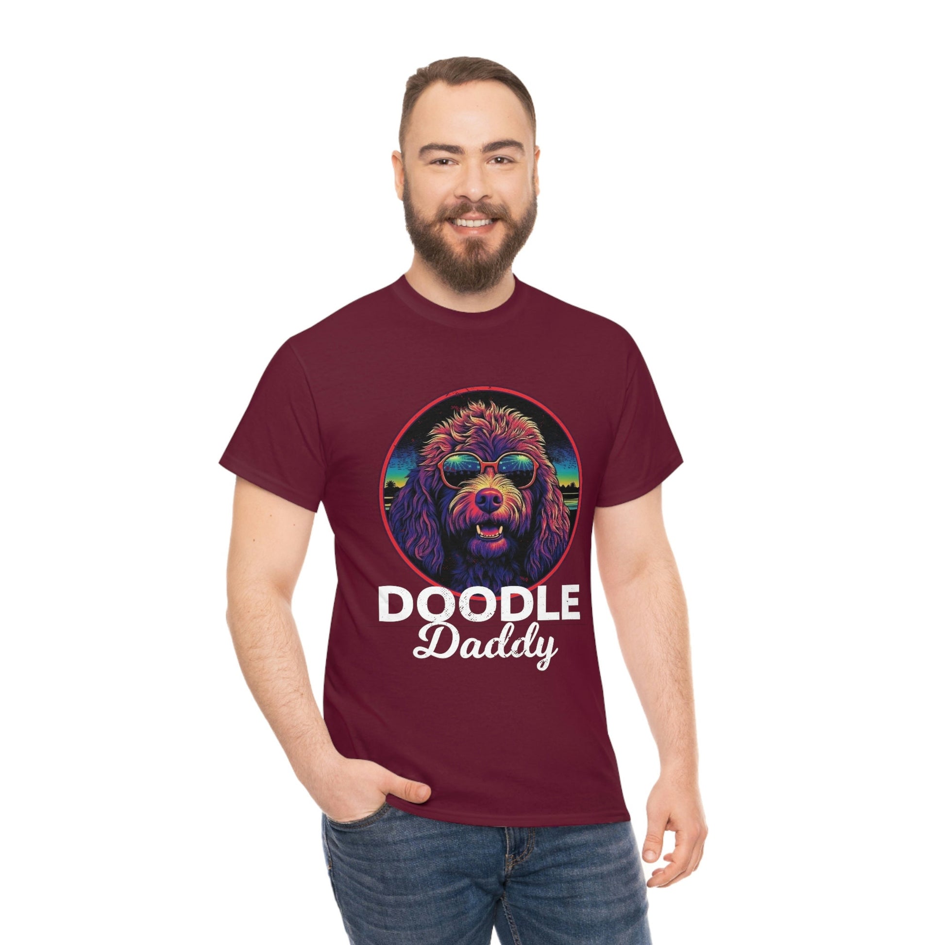 Doodle Daddy TShirt | Funny Labradoodle Dad T-Shirt | Dad Gift | Dog Gift for Father's Day | Goldendoodle Owner short sleeved shirt - CanvasityCrafts - Free Shipping