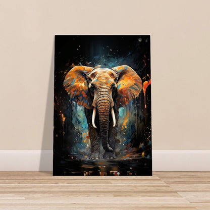 Incredible African Bull Elephant - Majestic Unframed Print - Wildlife Animal Wall Art for Nature Enthusiasts, Savanna, Safari Gift - Posters - Colourful wall art by Canvasity Crafts