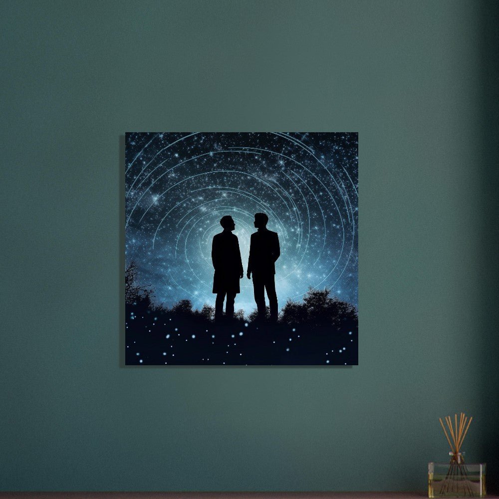 Love Under the Night Sky LGBTQ+ Poster Print - Valentine's Day Gift - Matte Paper - Colourful wall art by Canvasity Crafts