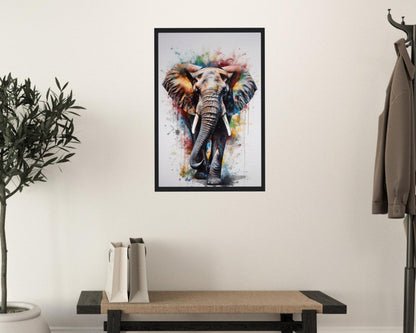 Majestic African Bull Elephant - Incredible Unframed Print - Wildlife Animal Wall Art for Nature Enthusiasts, Savanna, Safari Gift - Posters - Colourful wall art by Canvasity Crafts