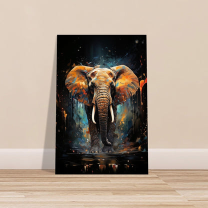 Majestic African Bull Elephant - Incredible Unframed Print - Wildlife Animal Wall Art for Nature Enthusiasts, Savanna, Safari Gift - Posters - Colourful wall art by Canvasity Crafts