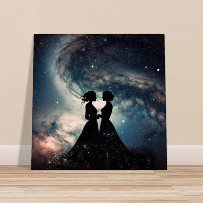 Wedding Love Under the Night Sky LGBTQ+ Poster Print - Valentine's Day Gift - Matte Paper - Colourful wall art by Canvasity Crafts